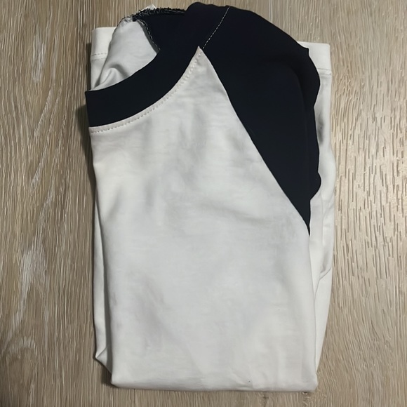 Navy and white baseball tee short sleeve - Picture 3 of 3
